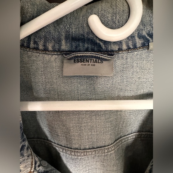Fear Of God Essentials Light Indigo Denim Trucker Jacket (2020) - Picture 2 of 4